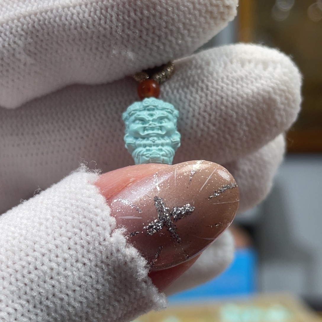 绿松石未镶嵌挂件