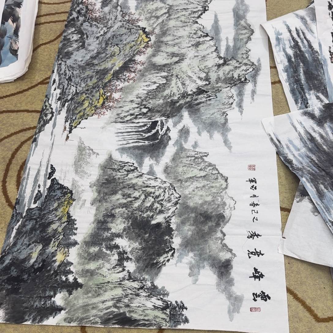 东***苑国画丛丕军八张作品童童