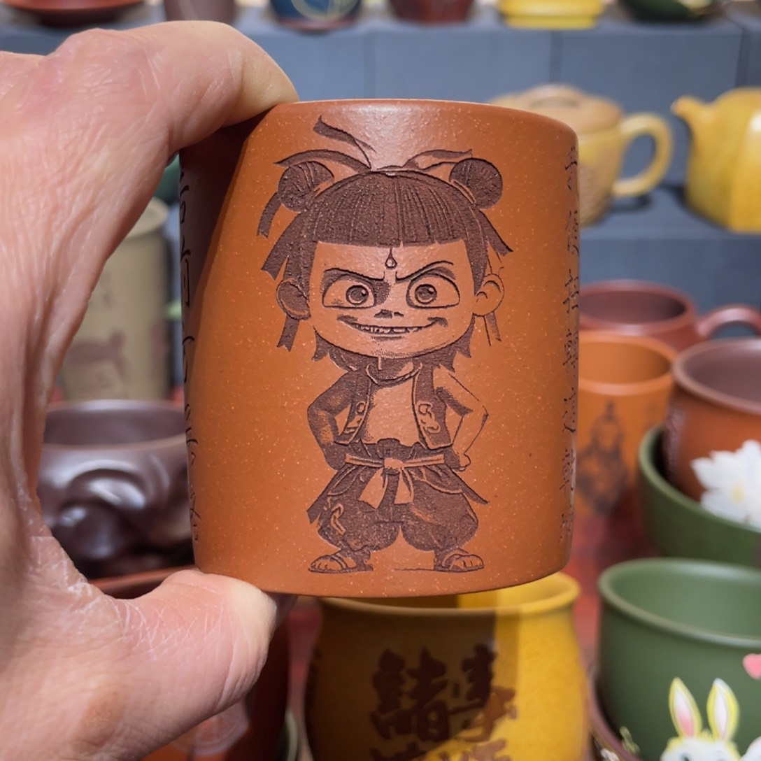 原矿紫砂手工主人杯