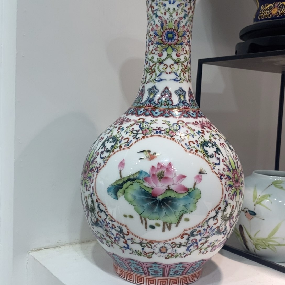 摆件景德镇陶瓷花瓶摆件