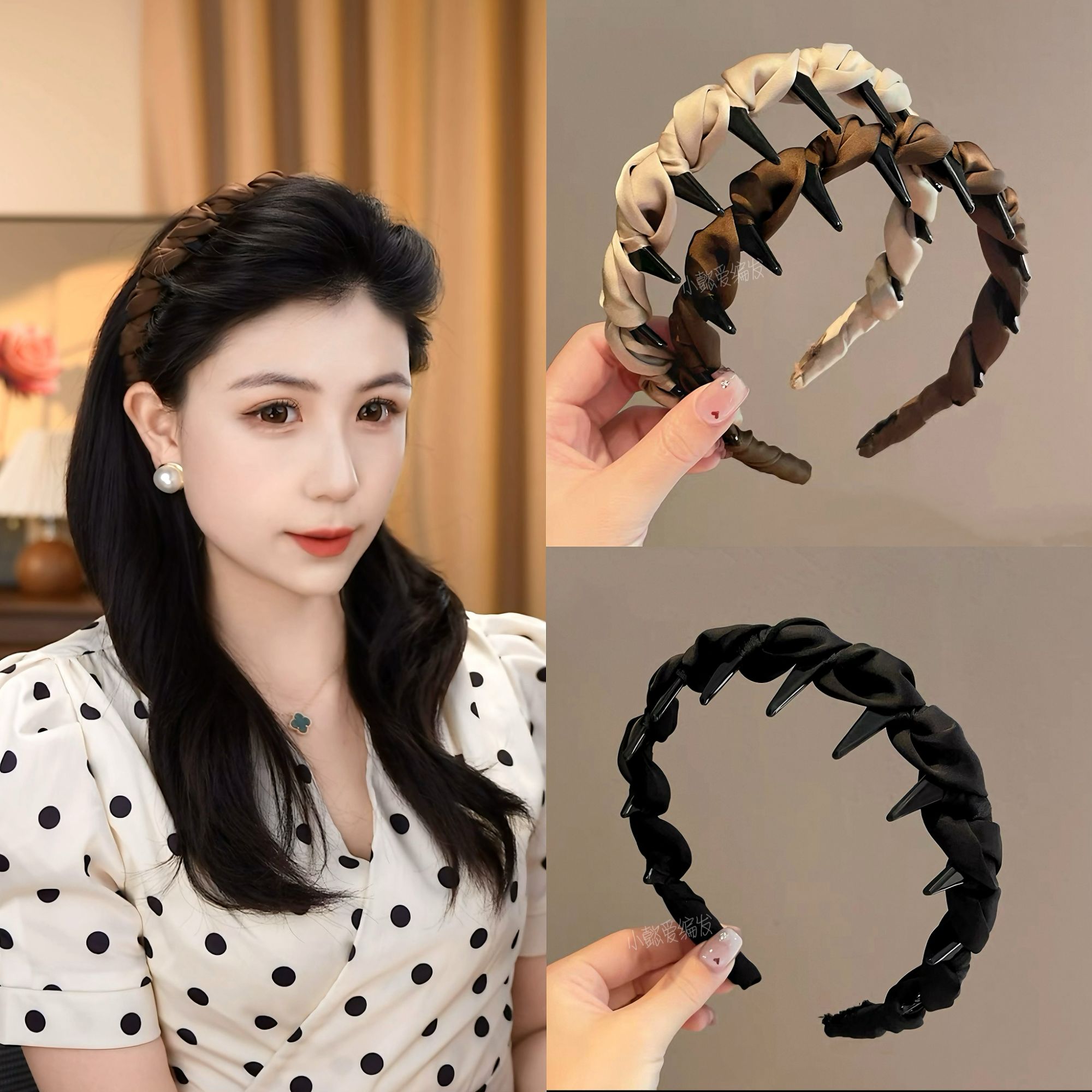 诗泊雅 路易斯巴黎王妃发箍轻奢女款2025新款蓬松高颅顶发卡洗脸