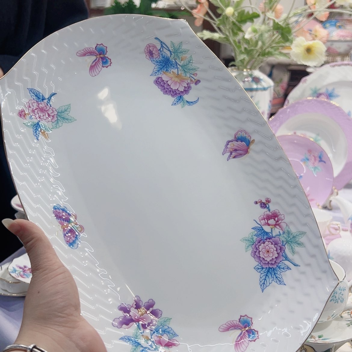 【闪购商品】骨瓷14寸鱼盘