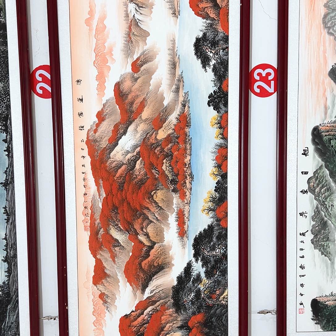 国画陆**头手绘作品质量不错