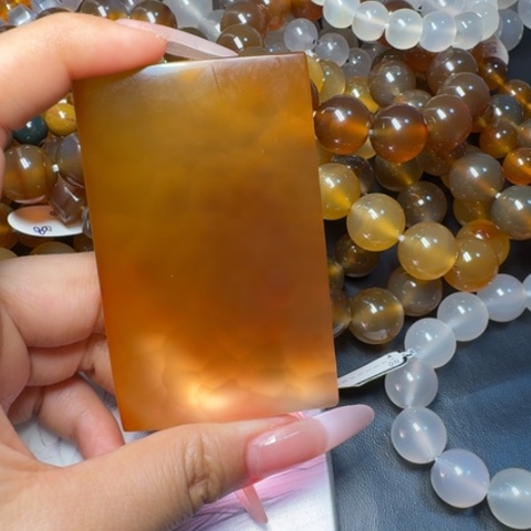 晟***泽玛瑙/玉髓手链合金001