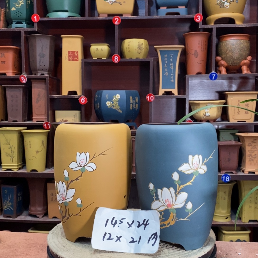 紫砂花盆紫砂花盆