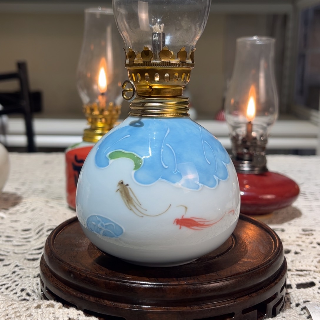 摆件景德镇陶瓷香薰灯