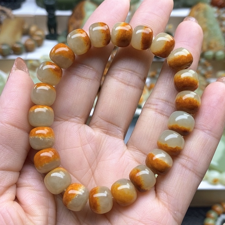 手串未镶嵌透闪石质玉子**风