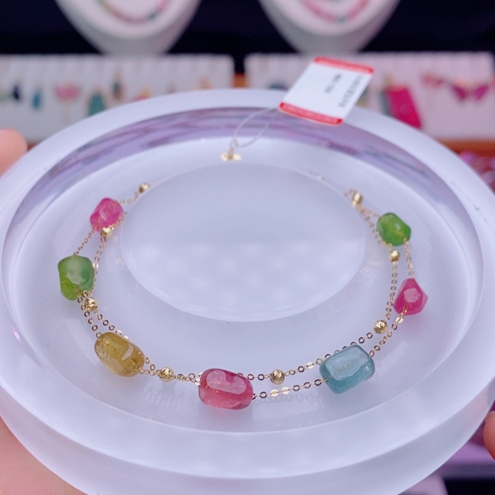 碧玺手链未镶嵌糖豆手链yy