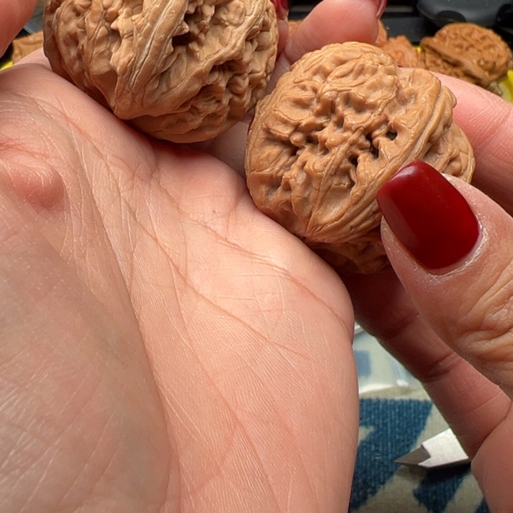 吊坠桃核文玩红锦鲤43