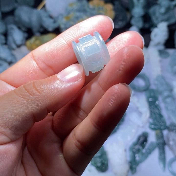 咖***啡定制翡翠未镶嵌我