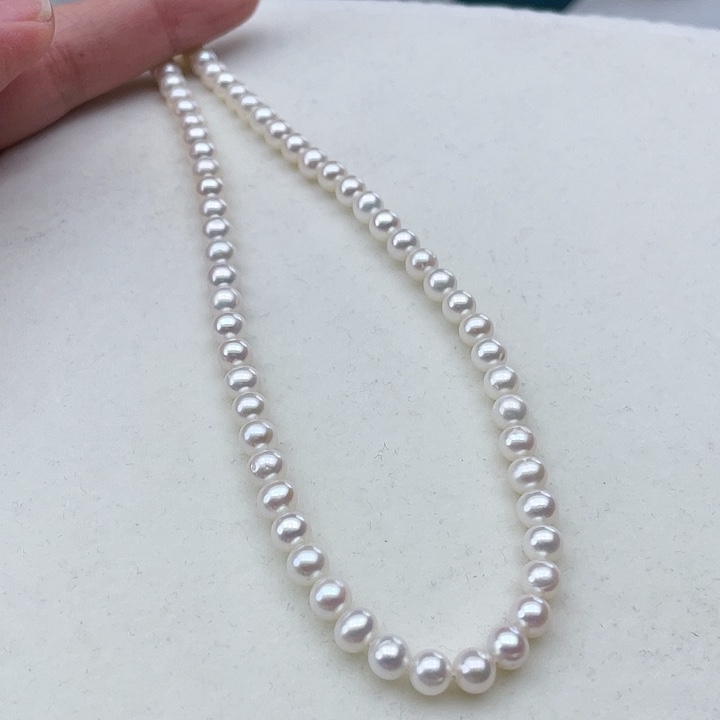 淡水珍珠颈饰未镶嵌卡5极光炫彩