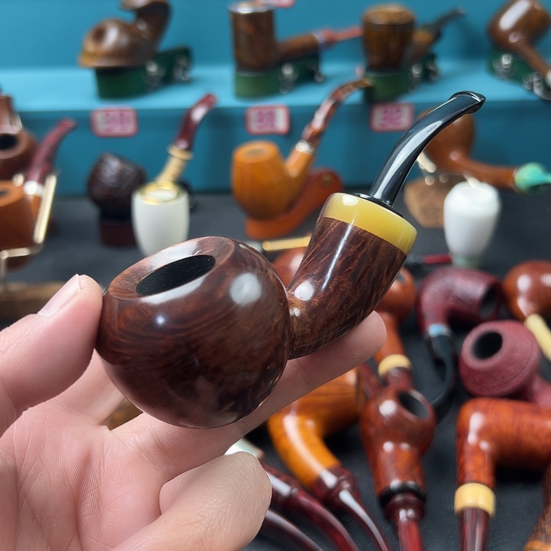 布***鲁意大利石楠木烟斗