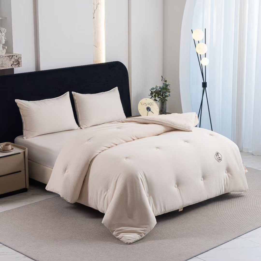 高品质亲肤柔软棉麻大豆被(单被)