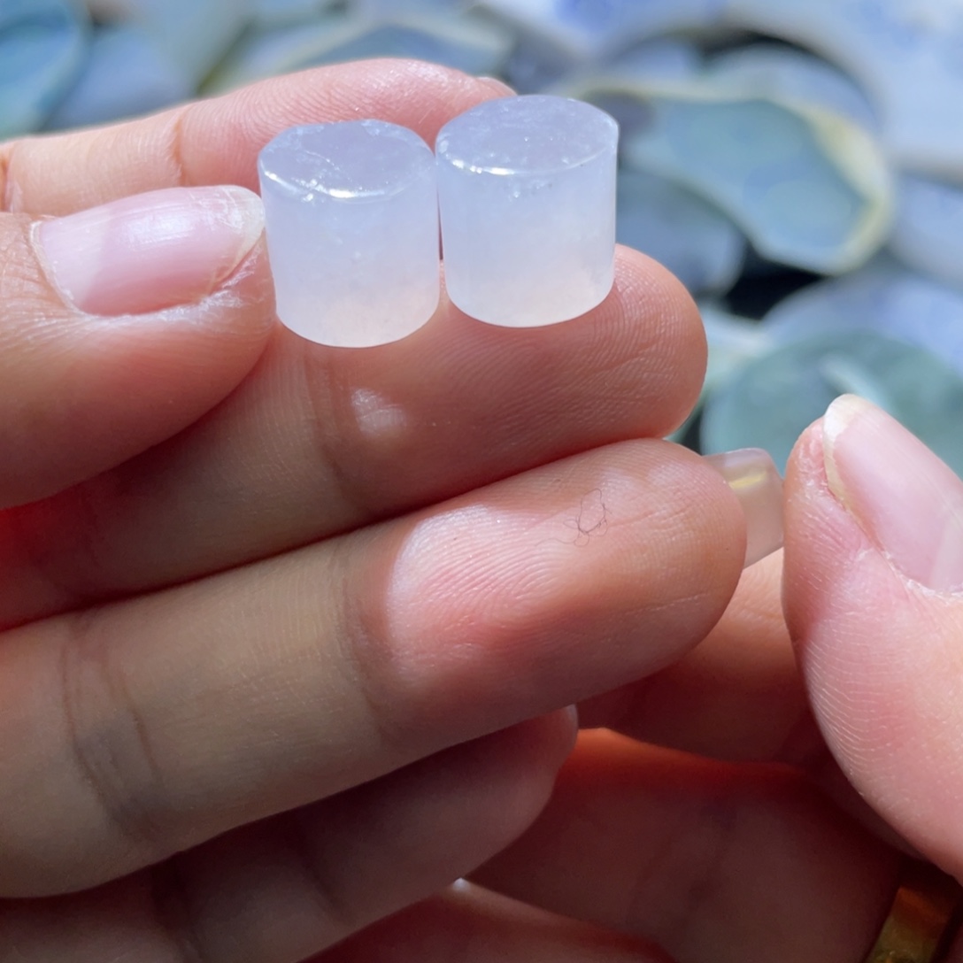 定制翡翠未镶嵌天然翡翠10➕冰粉珠子