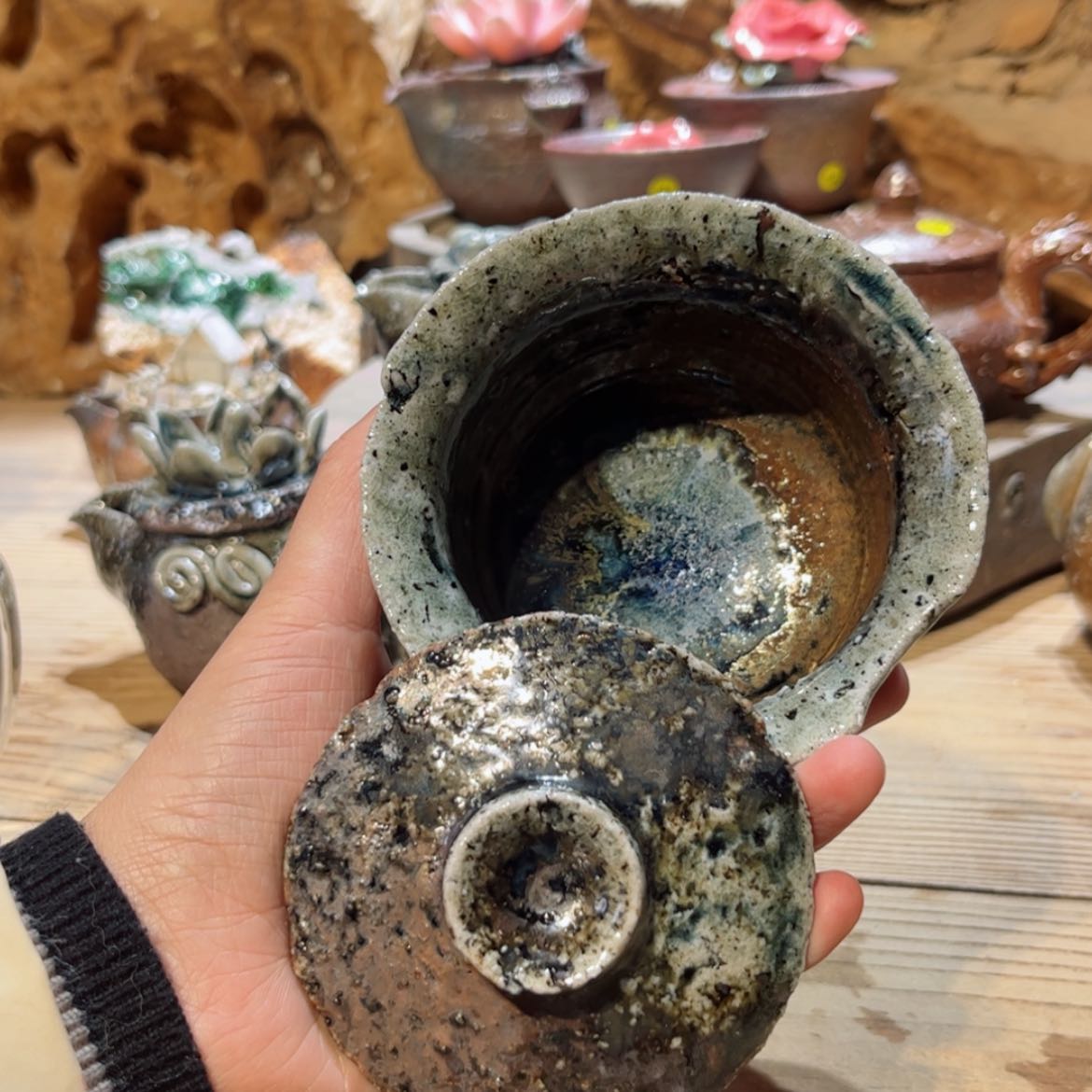 【闪购商品】柴烧茶具纯手工盖碗202