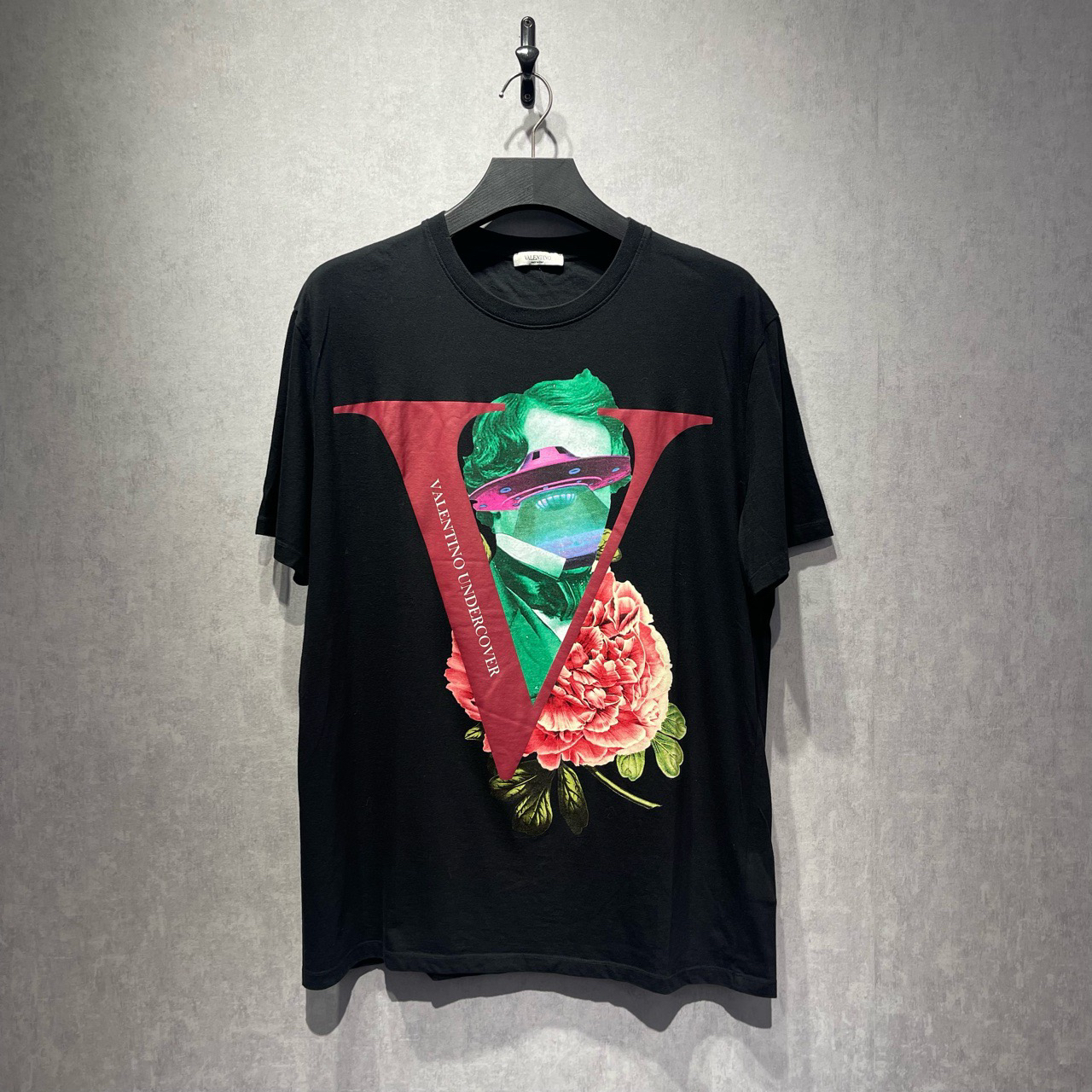99新 Valentino/华伦天奴 人像图案印花短袖/XL码/DY213209