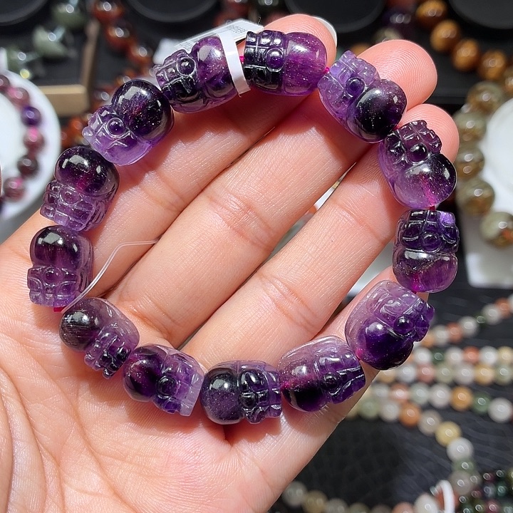 手链未镶嵌水晶紫超七貔貅