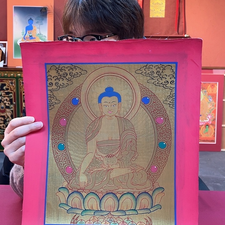 装裱画24×30释迦纯手绘