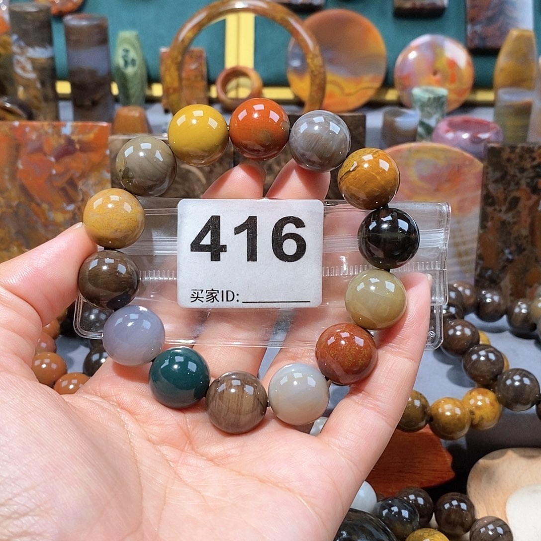 硅化玉天然北票硅化玉手串未镶嵌天然北票硅化玉手串