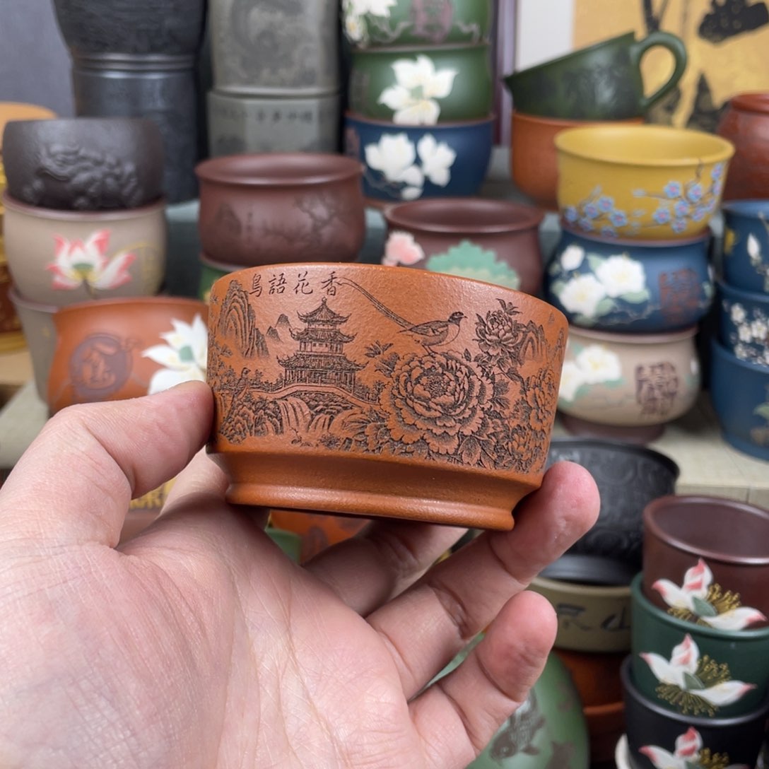 紫砂茶杯紫砂茶杯