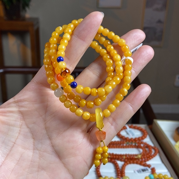琥珀手链未镶嵌蜜蜡手串5