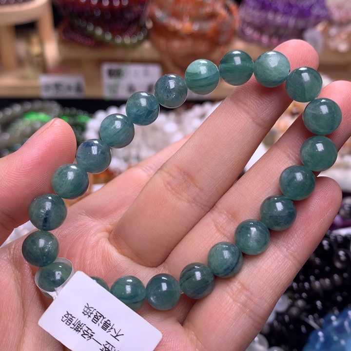 未镶嵌手串水晶8.6蓝绿晶