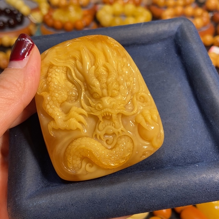 琥珀吊坠(不含链)未镶嵌蜜蜡