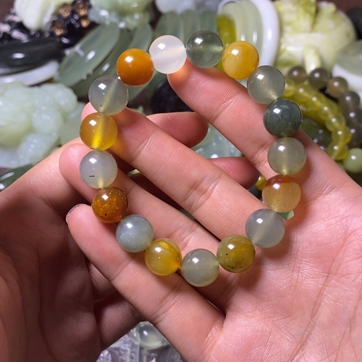 岫玉岫玉手串未镶嵌