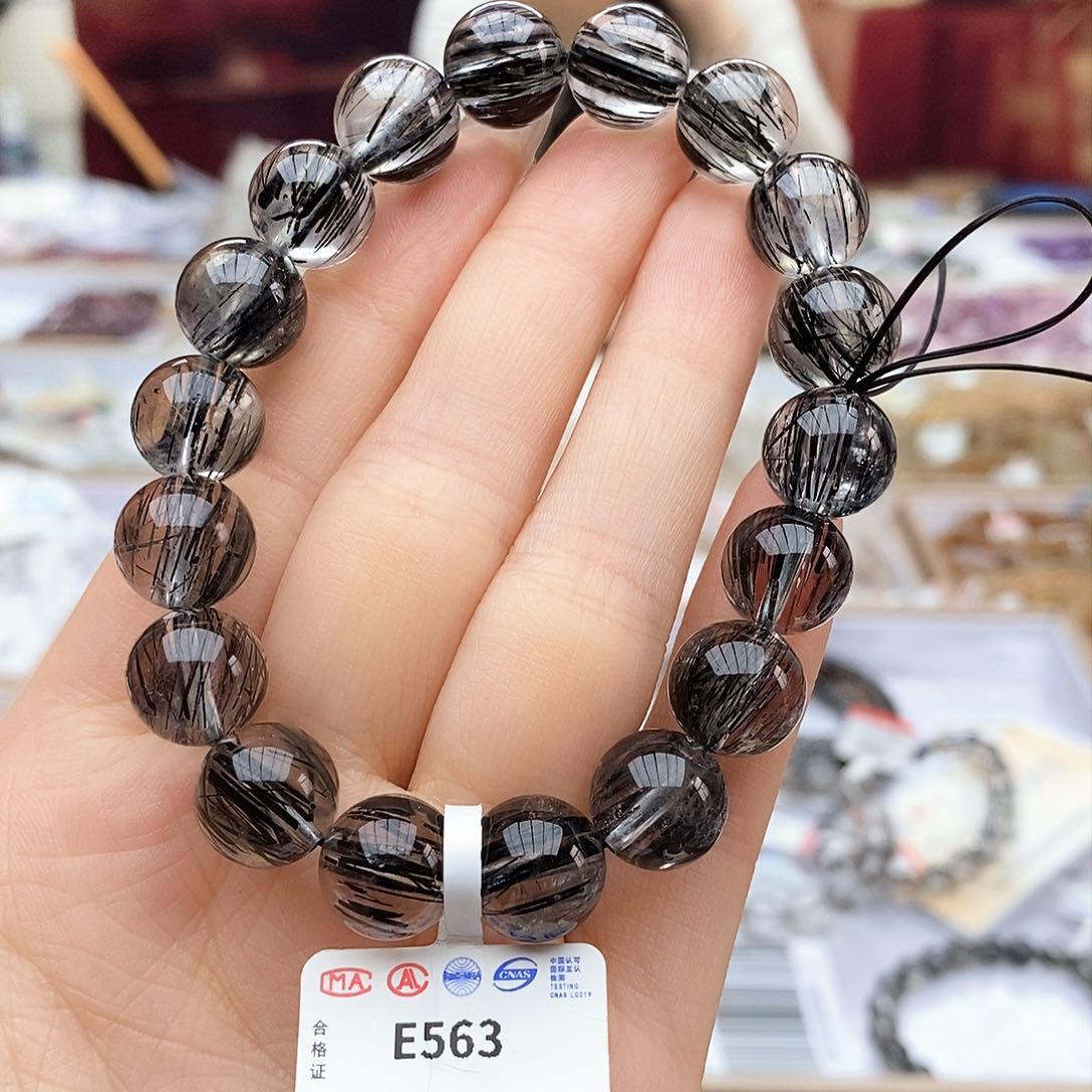 水晶手链未镶嵌E563 黑发晶