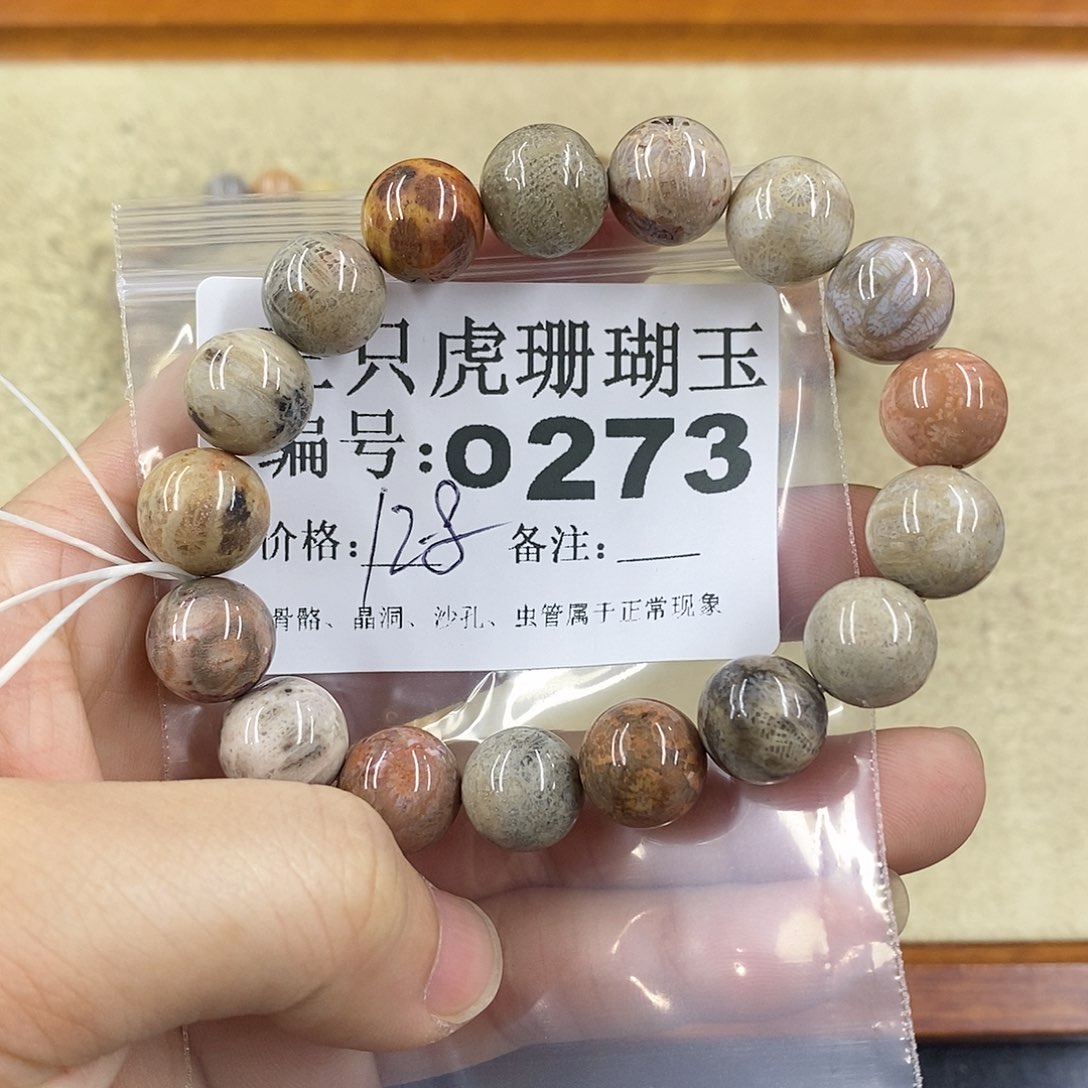 硅化珊瑚（珊瑚玉）1未镶嵌女***娆