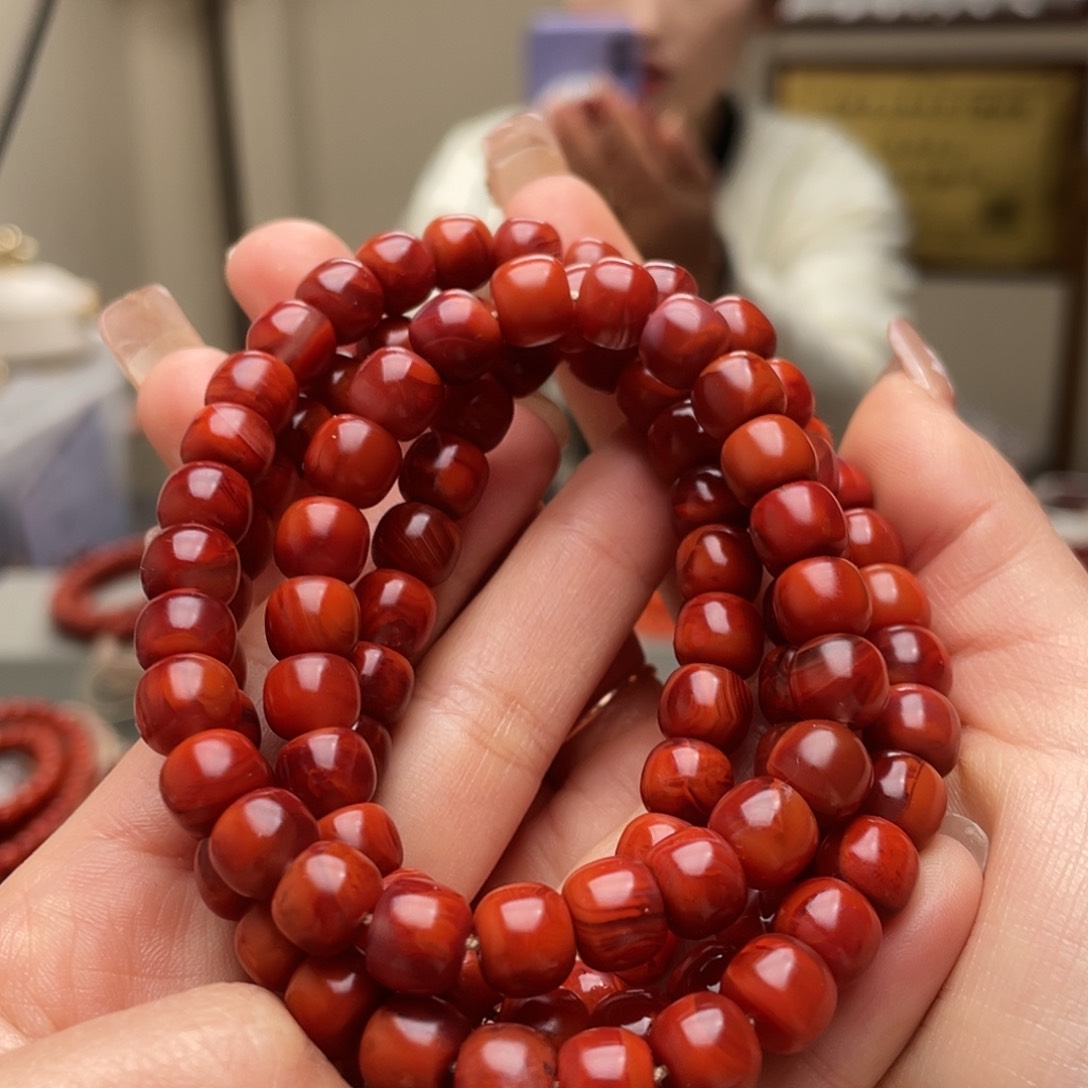 南红玛瑙手链未镶嵌