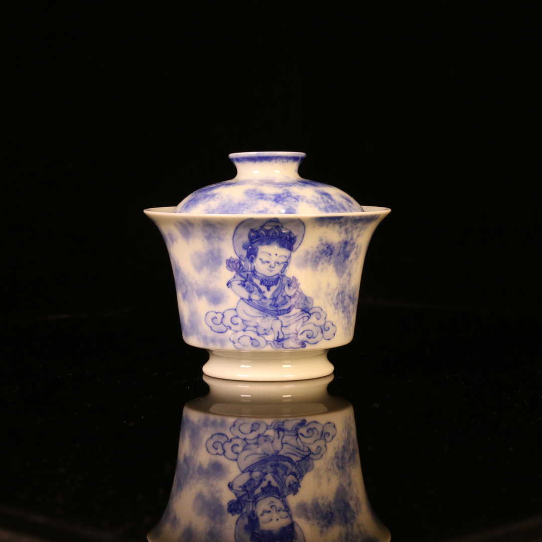 【逸古堂】禅净马蹄盖碗 | 周大乐优选 | 景德镇茶具
