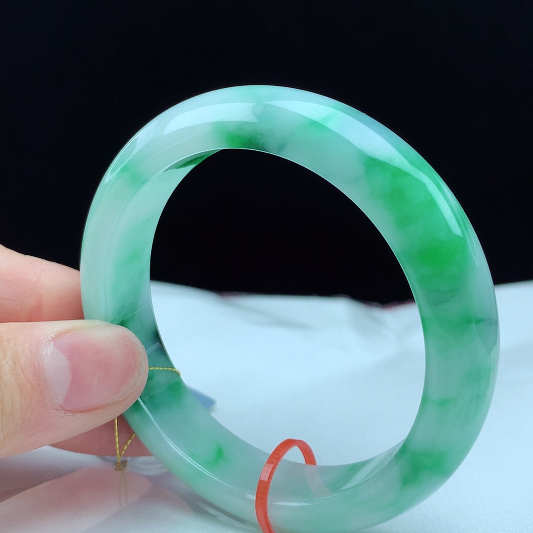 翡翠手镯未镶嵌52圈2785