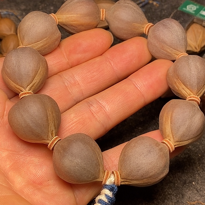 手串橄榄核2.0紫皮24