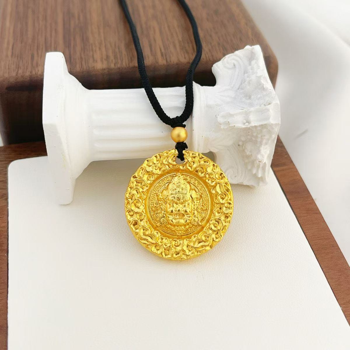 锤纹财神吊坠 精美款