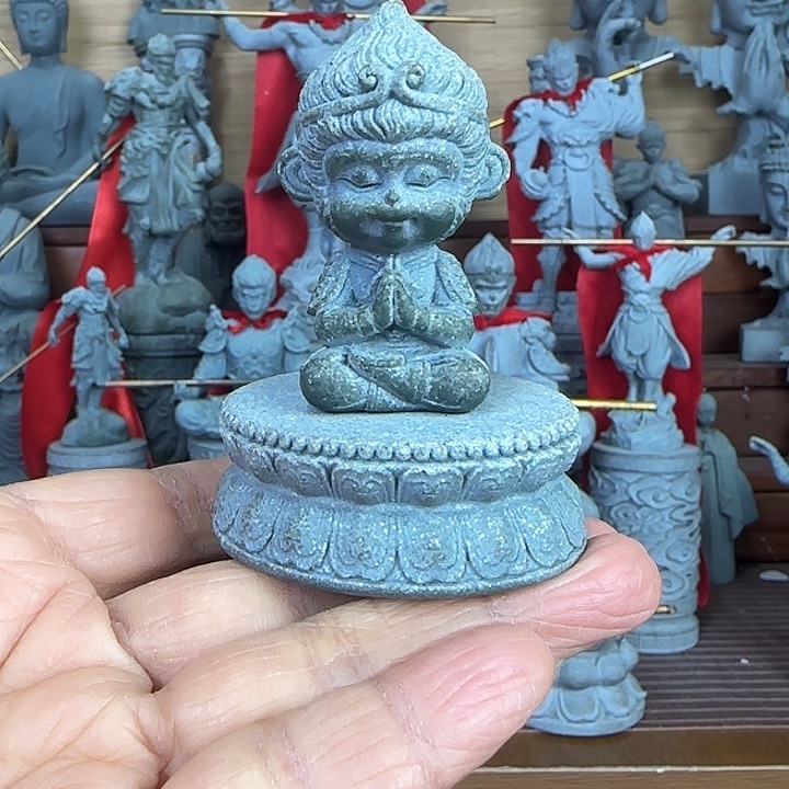 石材小悟空莲花底座