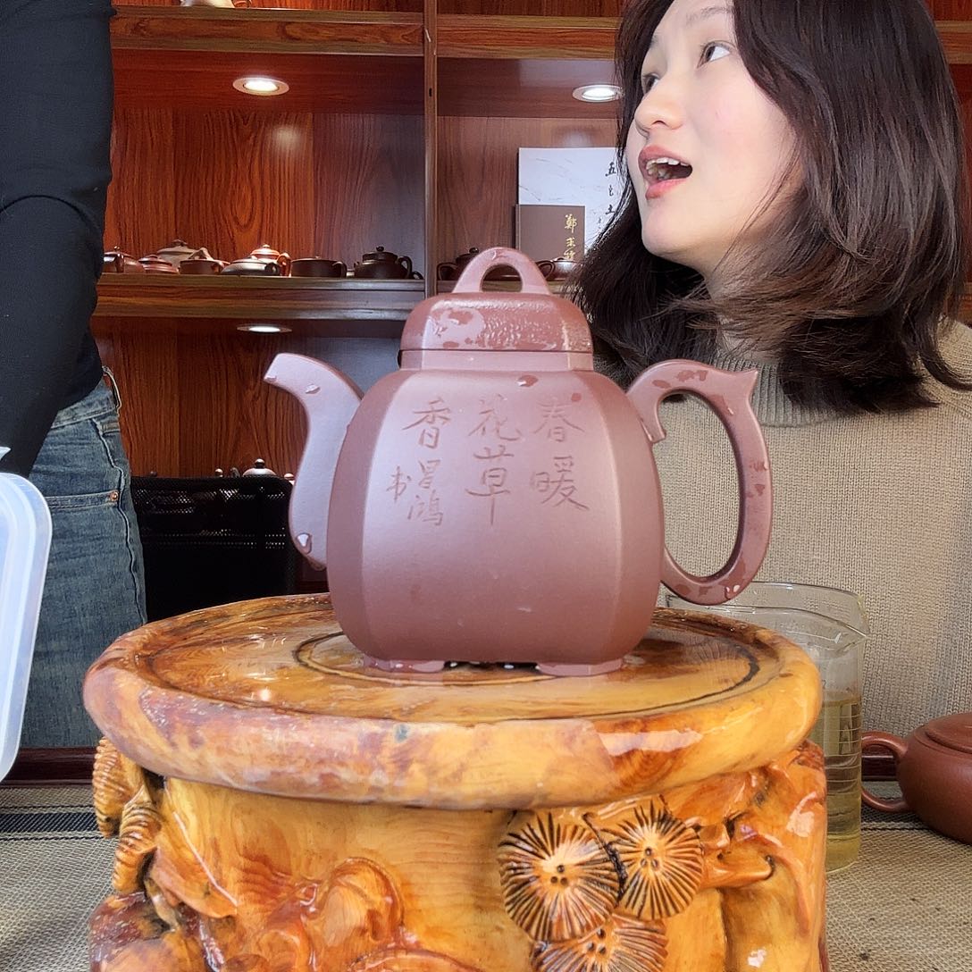 紫砂茶壶李老师制作
