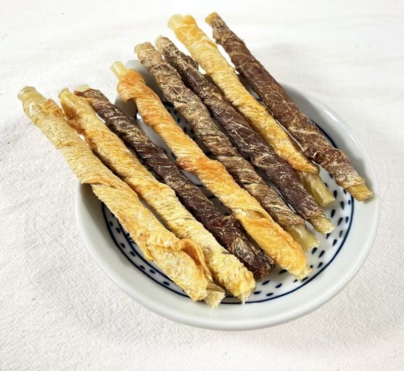 【鸡鸭肉绕牛皮】宠物烘干磨牙训练零食5+7宠物零食