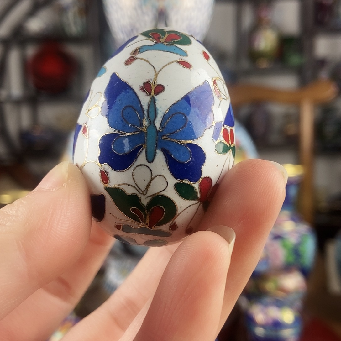 錦***钰景泰蓝鸡蛋一个老