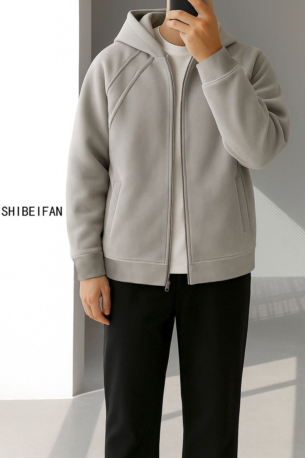 【糯米绒】25年新款原创夹克时尚连帽宽松潮流加厚保暖男女同款卫衣