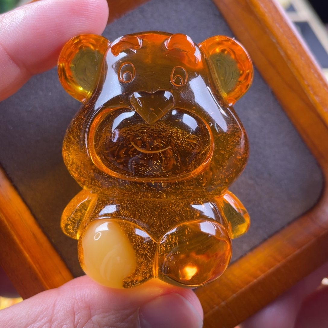 琥珀颈饰未镶嵌蜜蜡吊坠