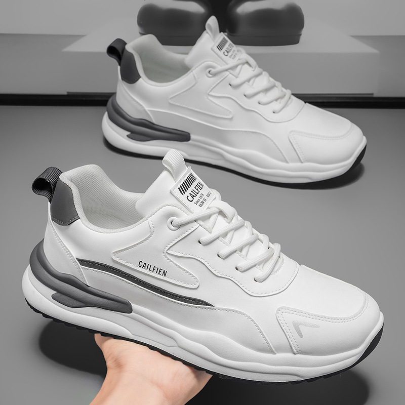 2025秋季男鞋新款透气小白鞋子男款潮流百搭厚底1571