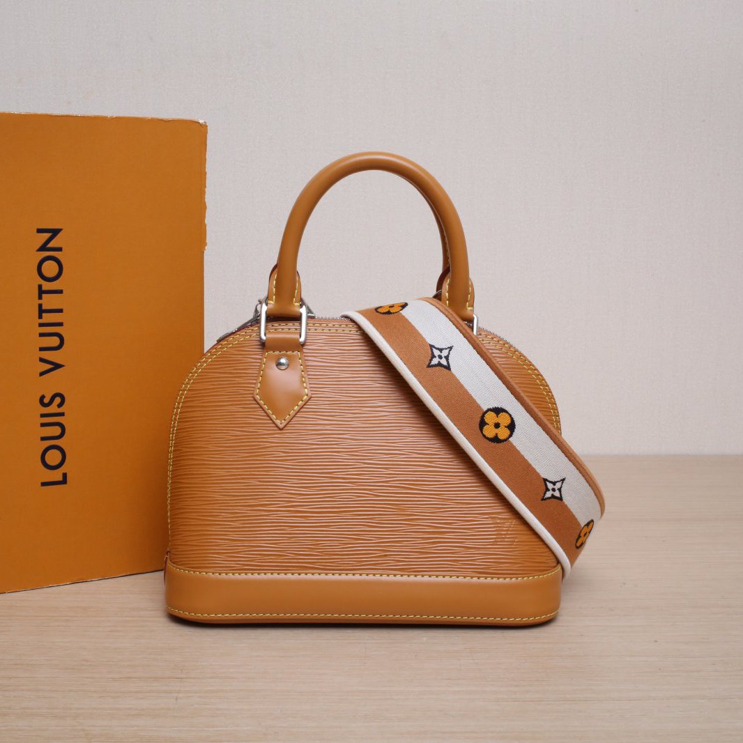99新 LouisVuitton/路易威登 -100攀攀ALMA 贝壳包 BB 黄色芯片