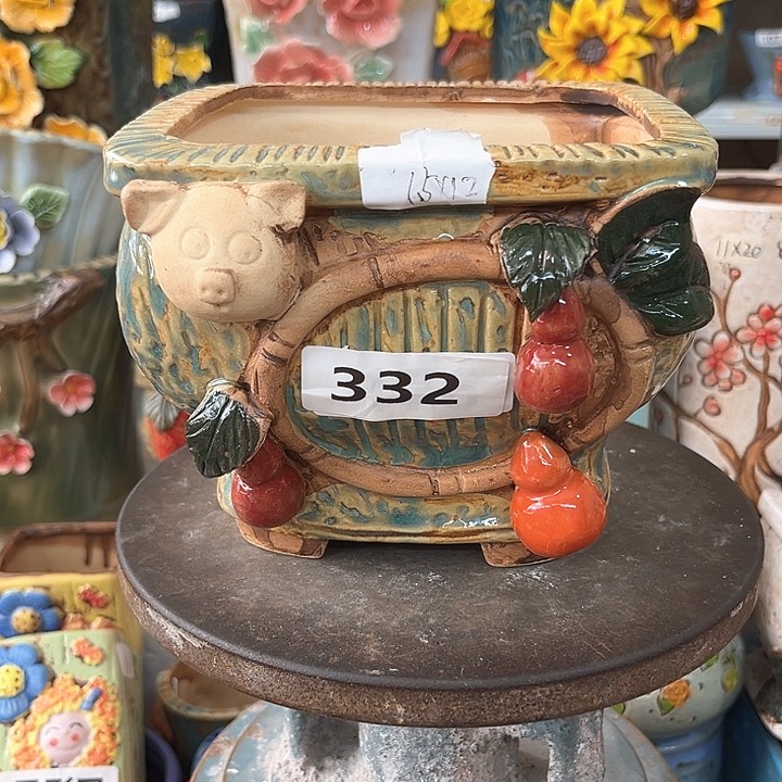 紫砂花盆粗陶材质多肉花盆