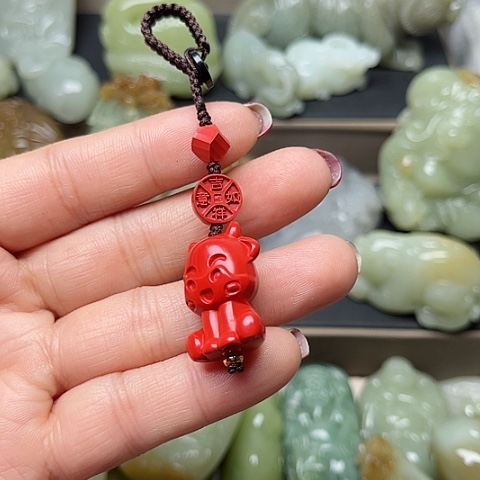 颈饰未镶嵌和田玉龍**神