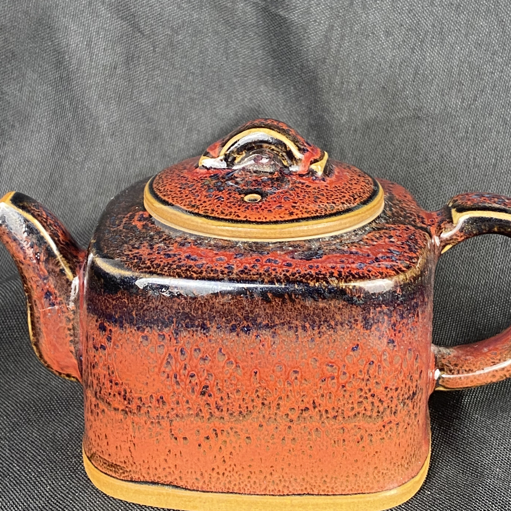 中国神后钧瓷茶具 四方壶