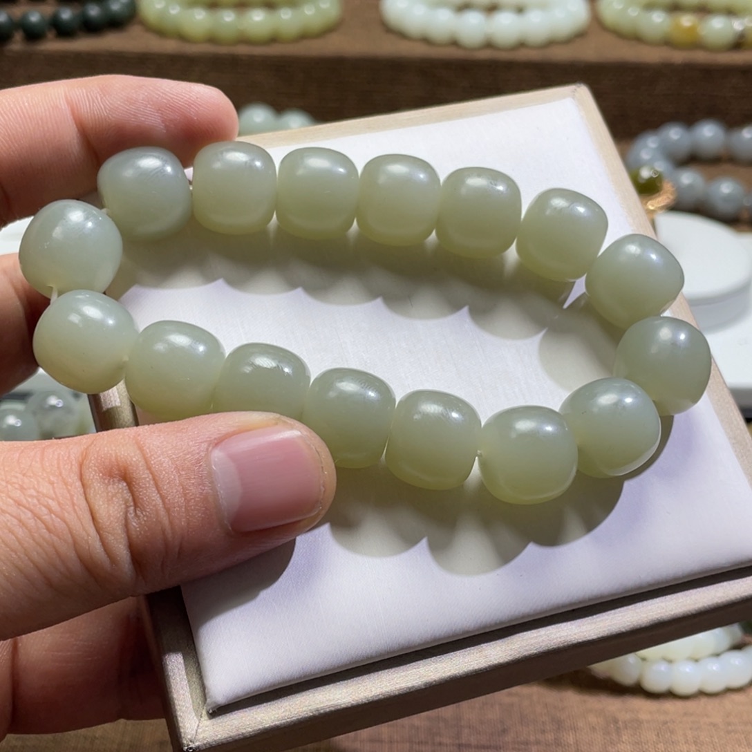 未镶嵌手链和田玉（白玉）继**命