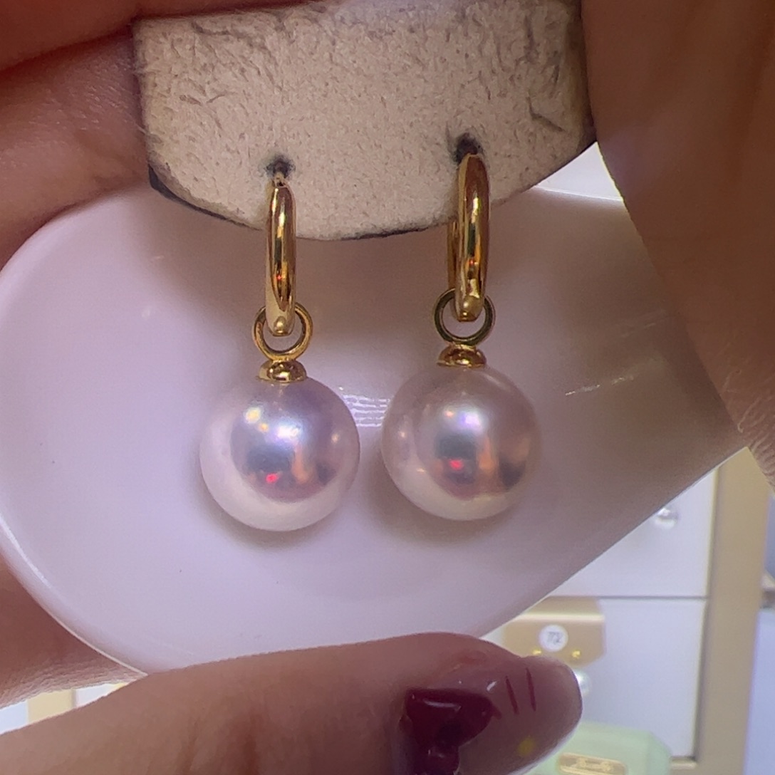 淡水珍珠耳饰未镶嵌