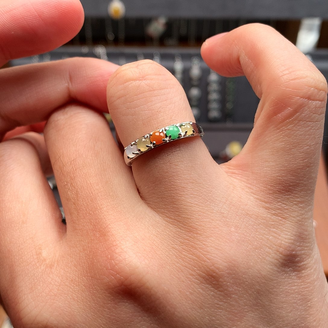 翡翠颈饰银S925镶嵌0025