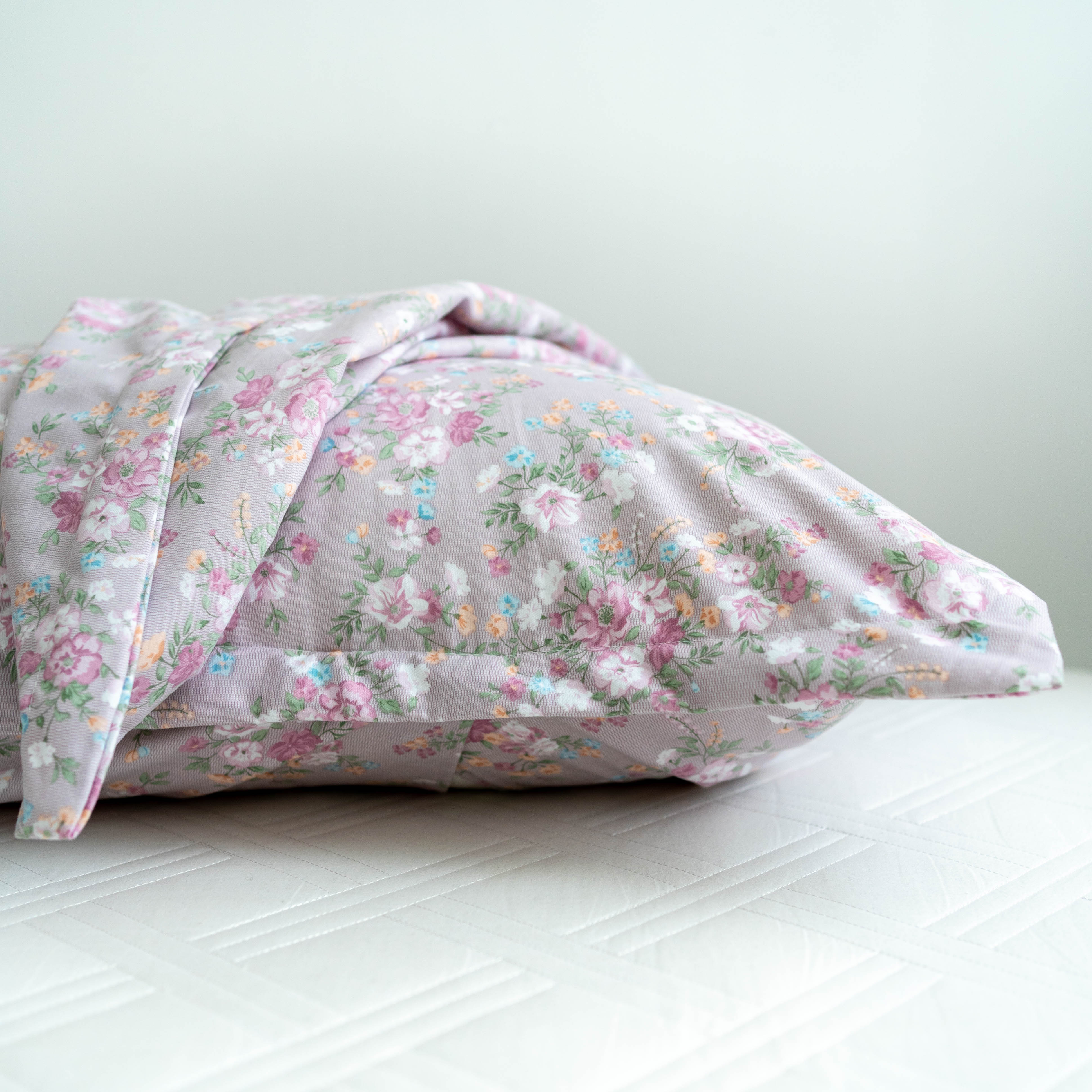 【京かわ会社】枕套一对装 紫花